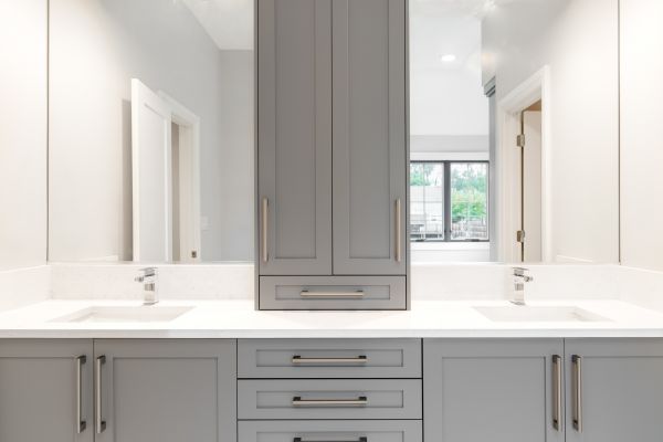 Bathroom Cabinet Refacing in Crowley